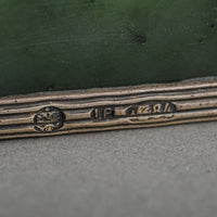 Russian 84 Silver After Faberge Toad With Garnet Eyes