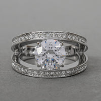 SWAROVSKI Silver Tone Vitality Ring