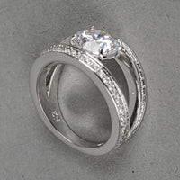 SWAROVSKI Silver Tone Vitality Ring