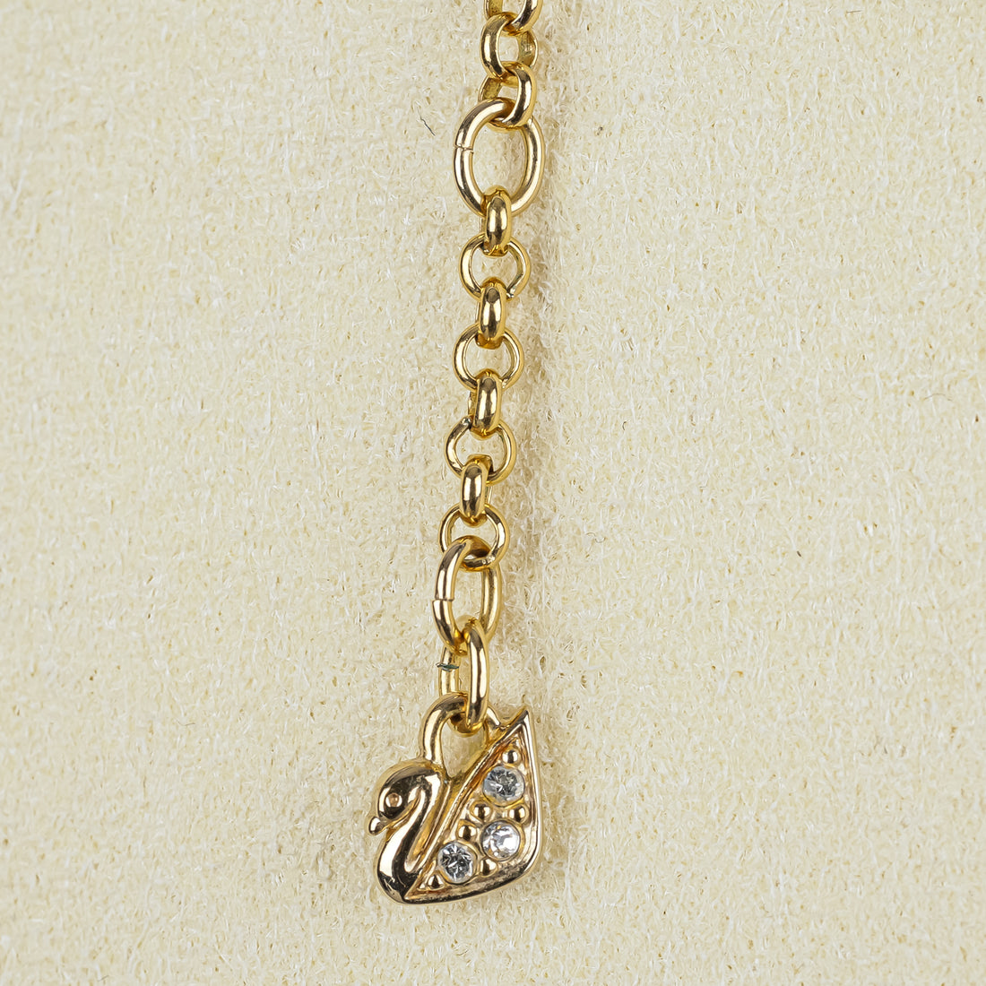 SWAROVSKI Gold Tone Articulating Enamel Fish Necklace