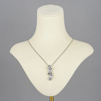 SWAROVSKI Silver Tone Pendant Necklace