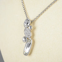 SWAROVSKI Silver Tone Pendant Necklace