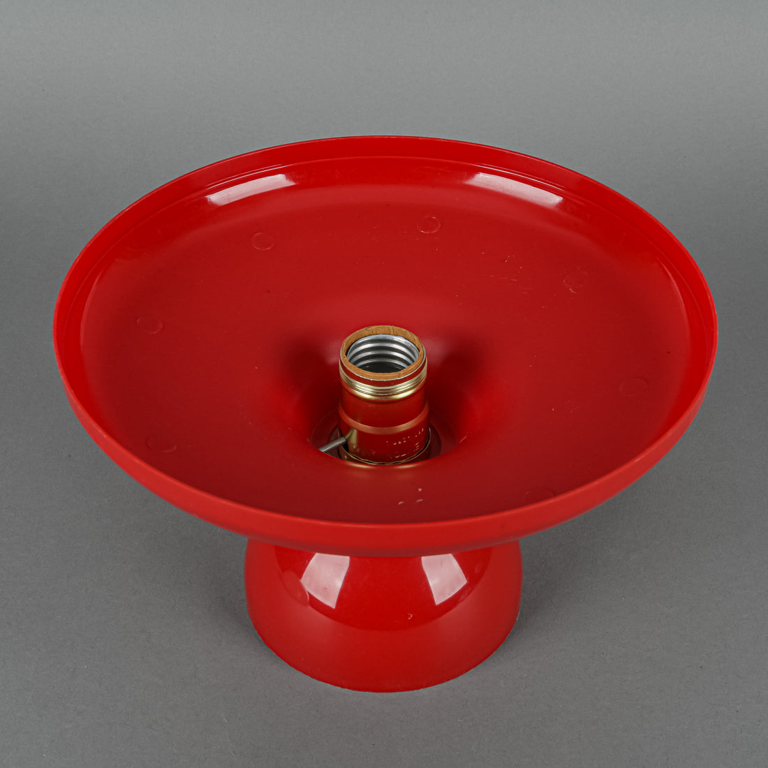 Burman Style Plastic Red And White Mushroom Lamps Set of 2