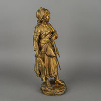 Painted Spelter Figures - The Fishing Couple