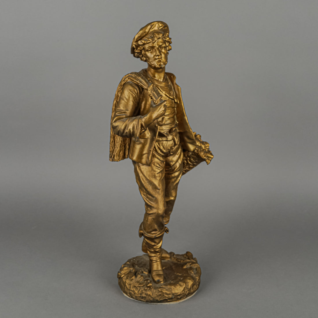 Painted Spelter Figures - The Fishing Couple