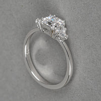 SWAROVSKI Silver Tone Tract Trilogy Ring