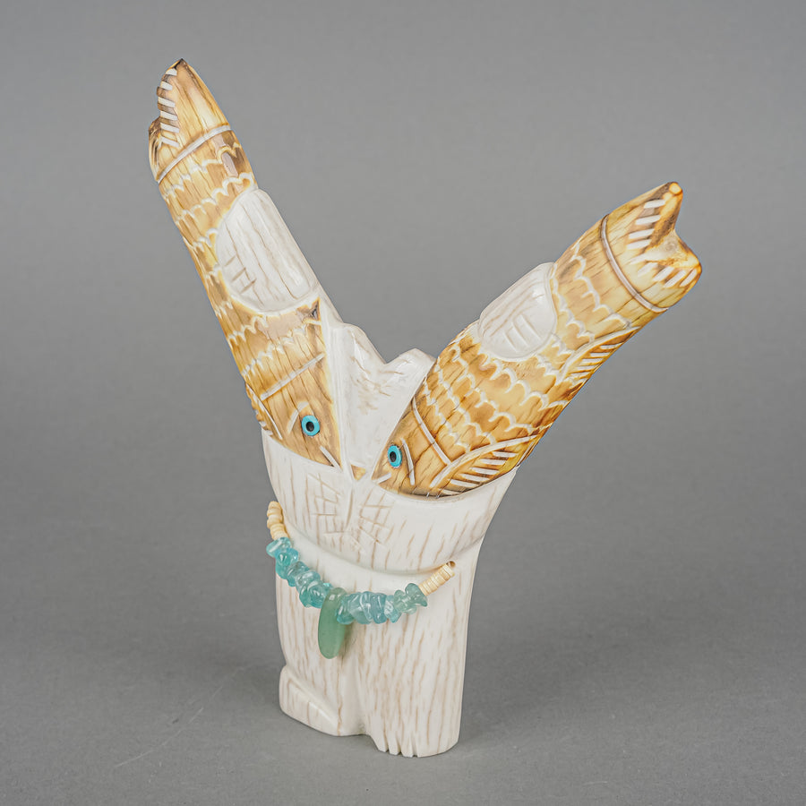 Robert Michael Weahkee (Zuni) "Antler Kitty With Fish"