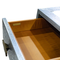 JULIAN CHICHESTER Brooklin Zinc on Faux Shagreen Writing Desk