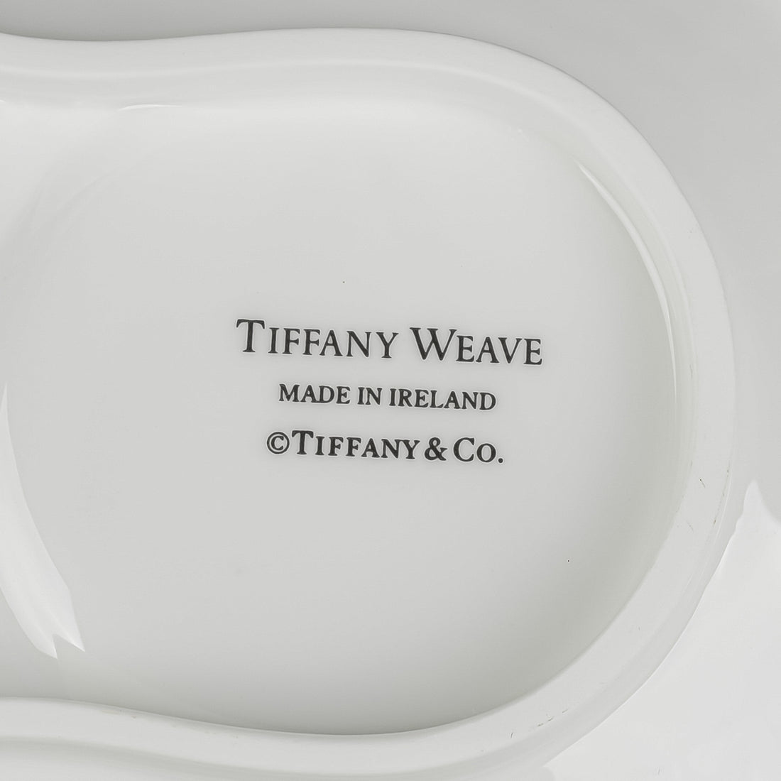 TIFFANY & CO Tiffany Weave Snack Plate And Cup Set Of 3 - 6 Pieces