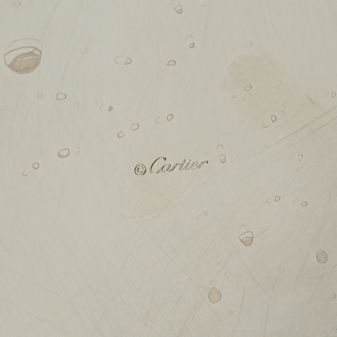 CARTIER Silverplate With Lapis Cabochons Champagne Bucket