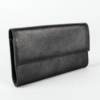 FURLA Black Leather Wallet On Chain Handbag