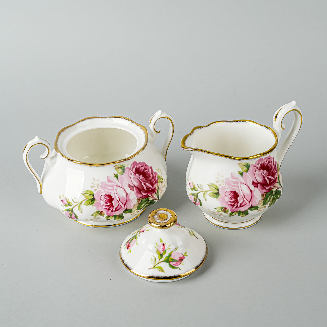 ROYAL ALBERT American Beauty Tea And Coffee Service - 10 Pieces
