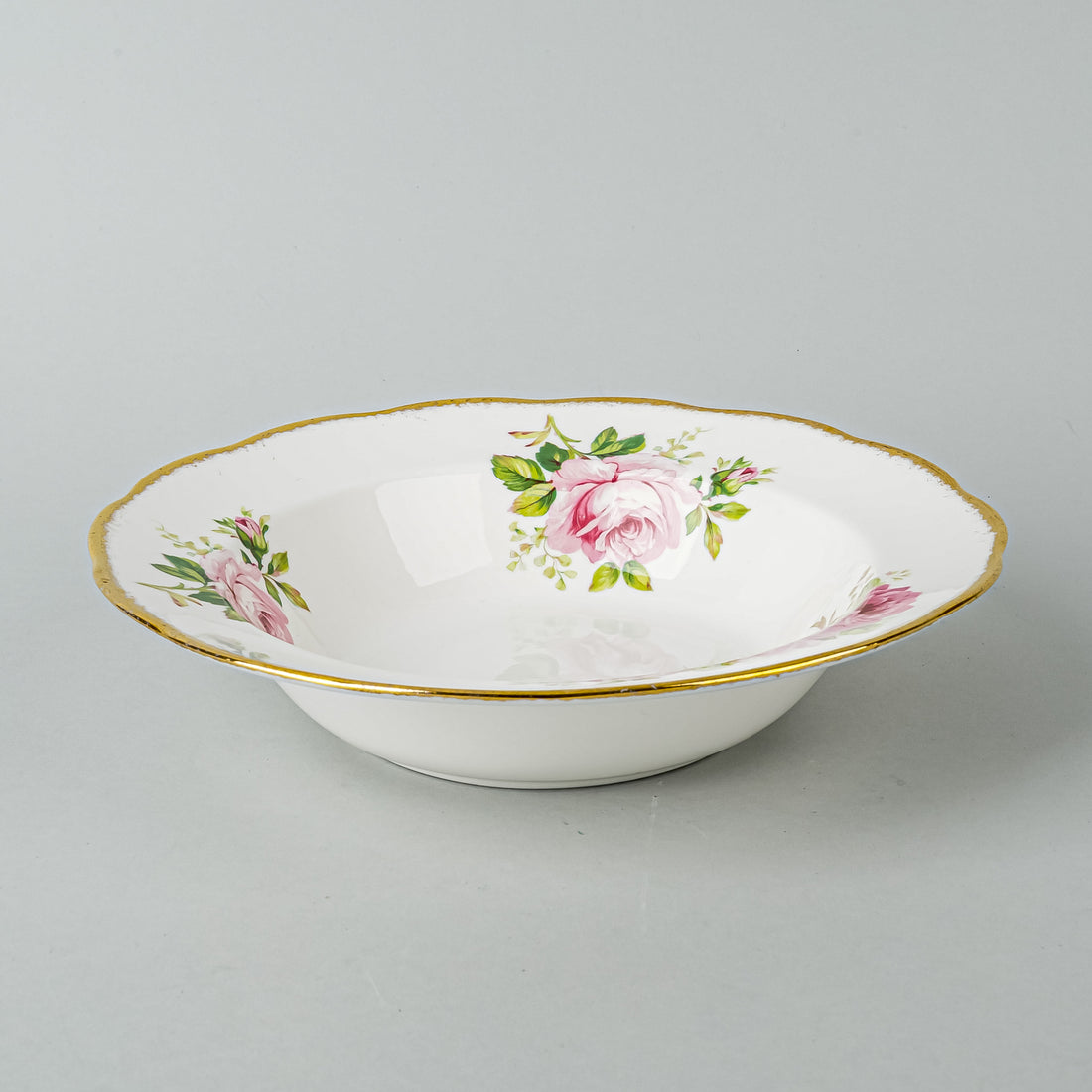 ROYAL ALBERT American Beauty Rimmed Soup Bowls Set Of 4