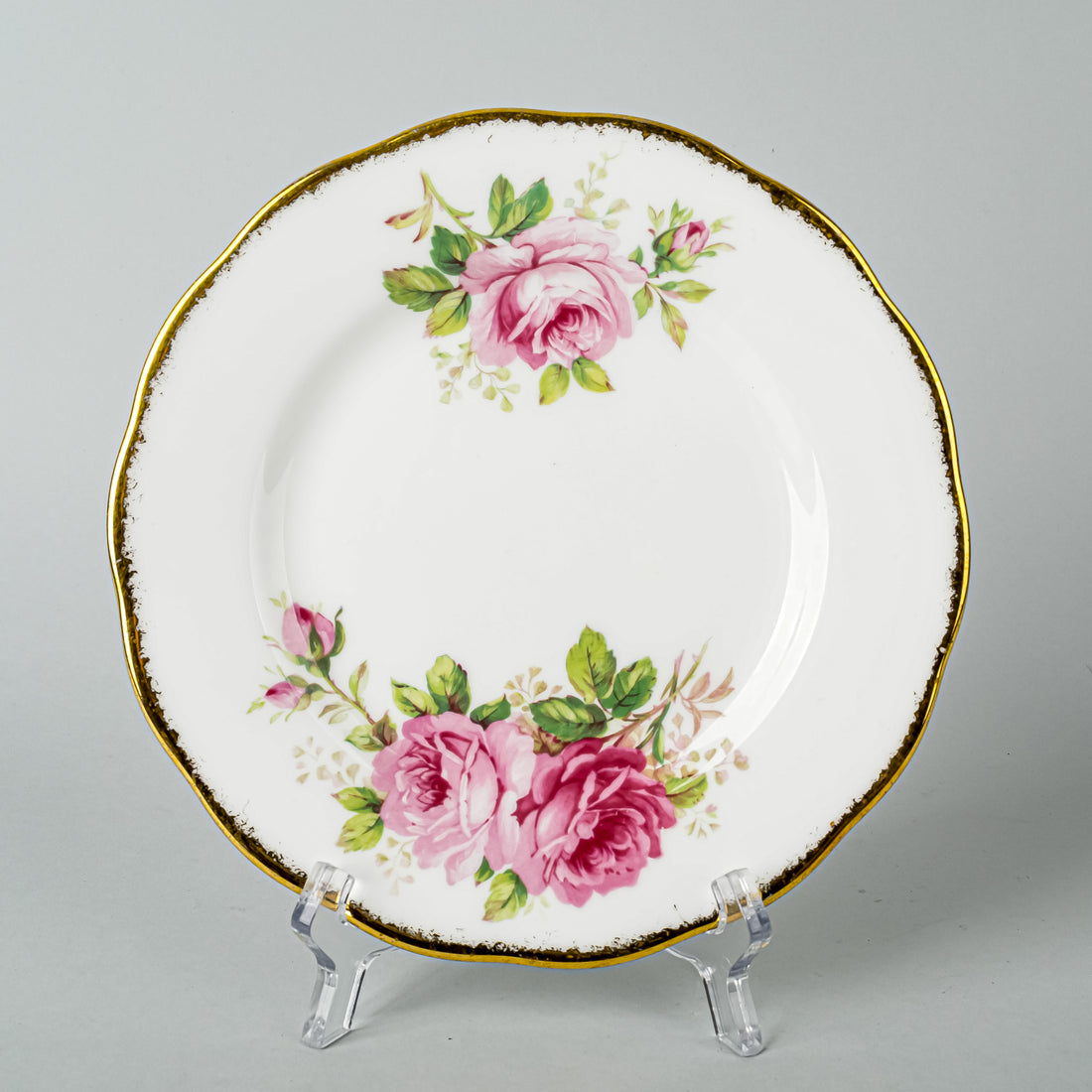 ROYAL ALBERT American Beauty Dessert/Tea Plates Set Of 8