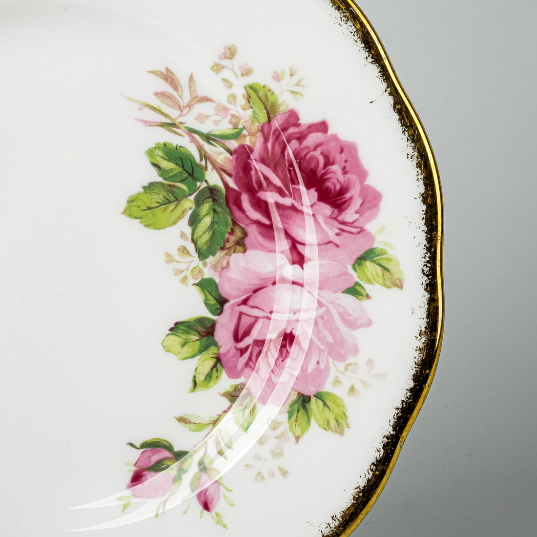ROYAL ALBERT American Beauty Dessert/Tea Plates Set Of 8