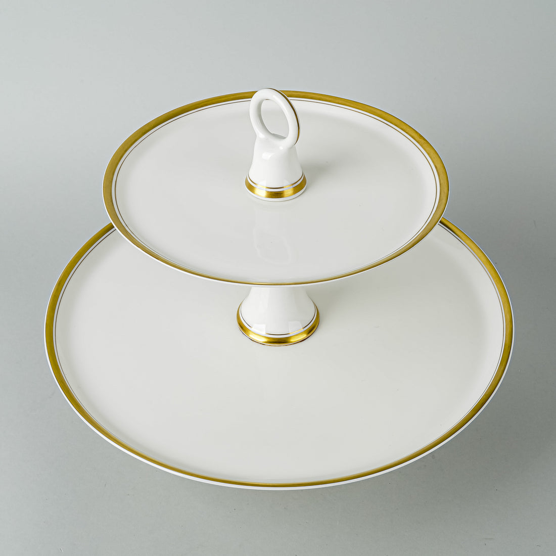 VISTA ALEGRE Domo Gold 2-Tiered Stand