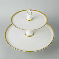 VISTA ALEGRE Domo Gold 2-Tiered Stand