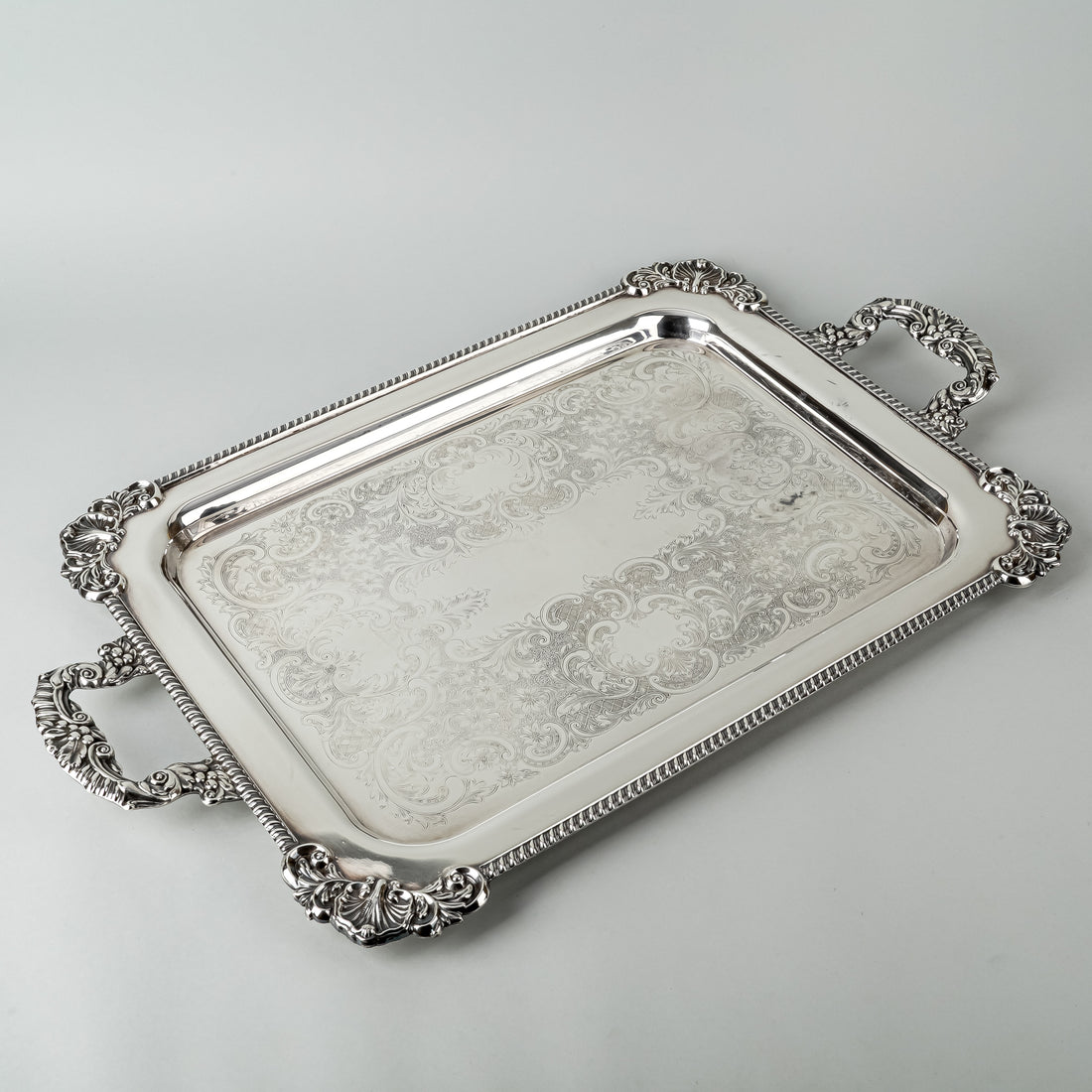 CANADIAN SILVER CO Sheffield Reproduction Silverplate Tray 6550