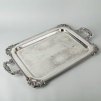 CANADIAN SILVER CO Sheffield Reproduction Silverplate Tray 6550