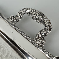 CANADIAN SILVER CO Sheffield Reproduction Silverplate Tray 6550