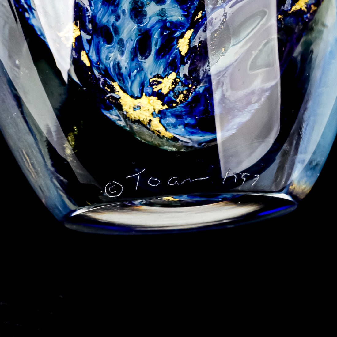 TOAN KLEIN Art Glass Vase