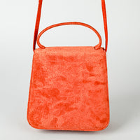 OSPREY Orange Suede Crossbody Handbag