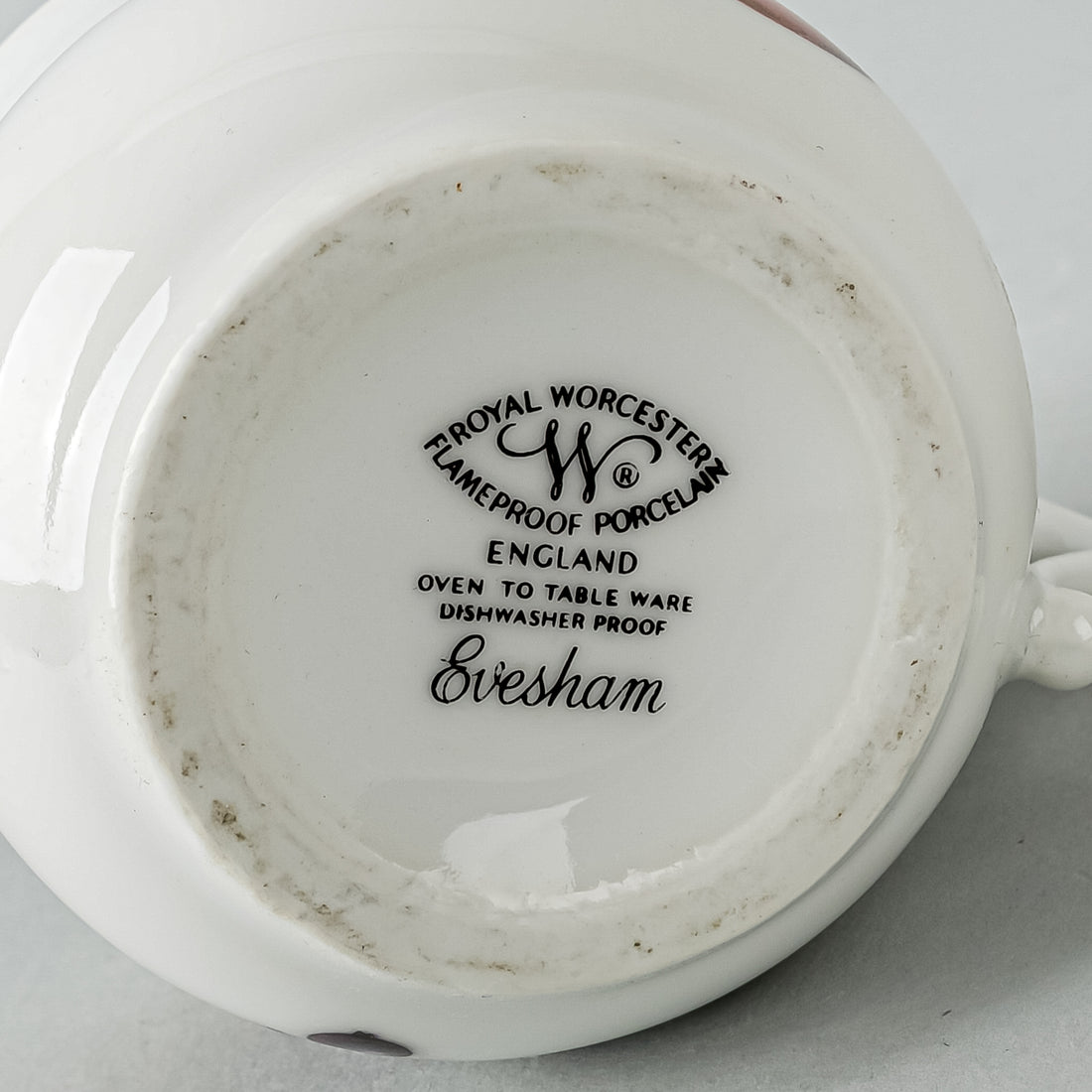 ROYAL WORCESTER Evesham Pot De Creme Set With Tray Set of 6 - 13 Pieces