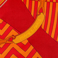 HERMES Maxi Twilly "Bouquets Sellier" Silk Scarf