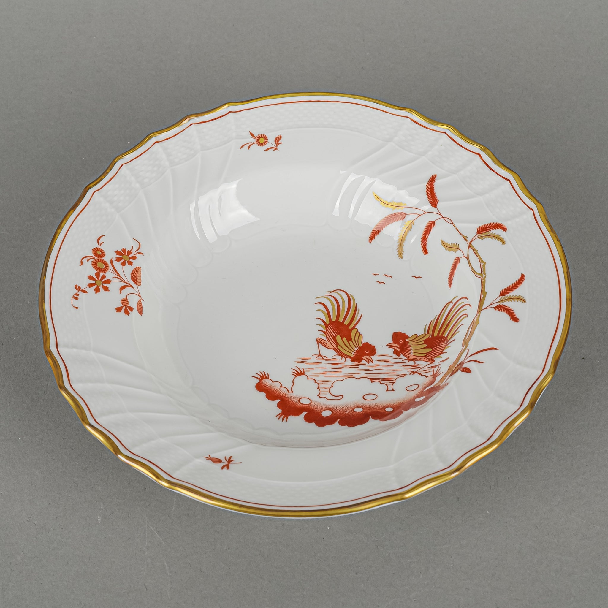 Richard Ginori 花器 ホワイト オレンジ RICHARD GINORI Siena Rust Soup Plates Set Of 4 - Around The Block