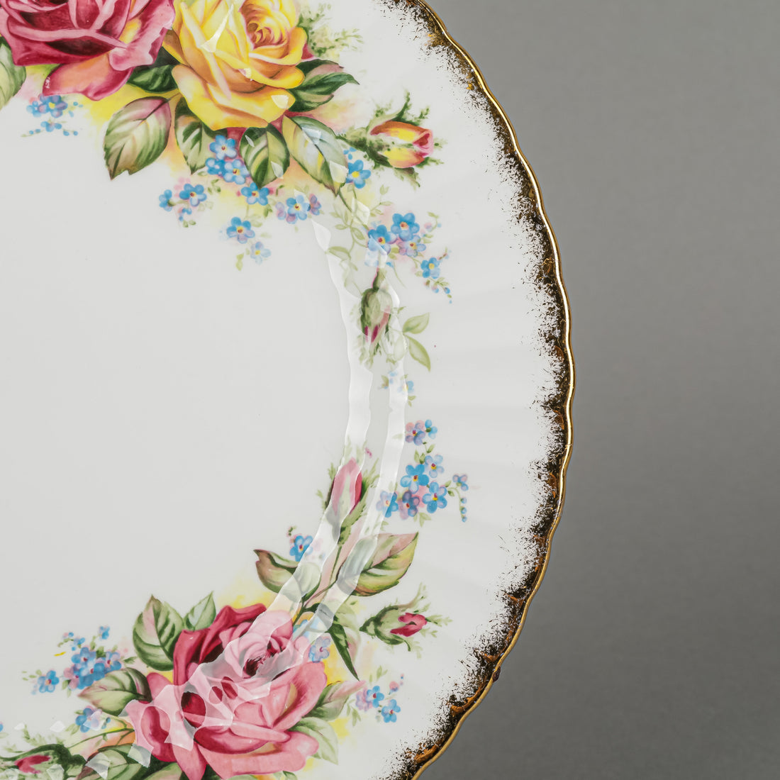 PARAGON Grandma Roses Salad/Dessert Plates Set of 6