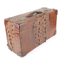Vintage Crocodile Leather Suitcase