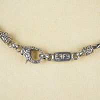 EFFY Sterling Silver Foxtail Chain And Blue Topaz Pendant Necklace