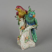 Cheslea House Style Figurines Parrots On Branches Set Of 2