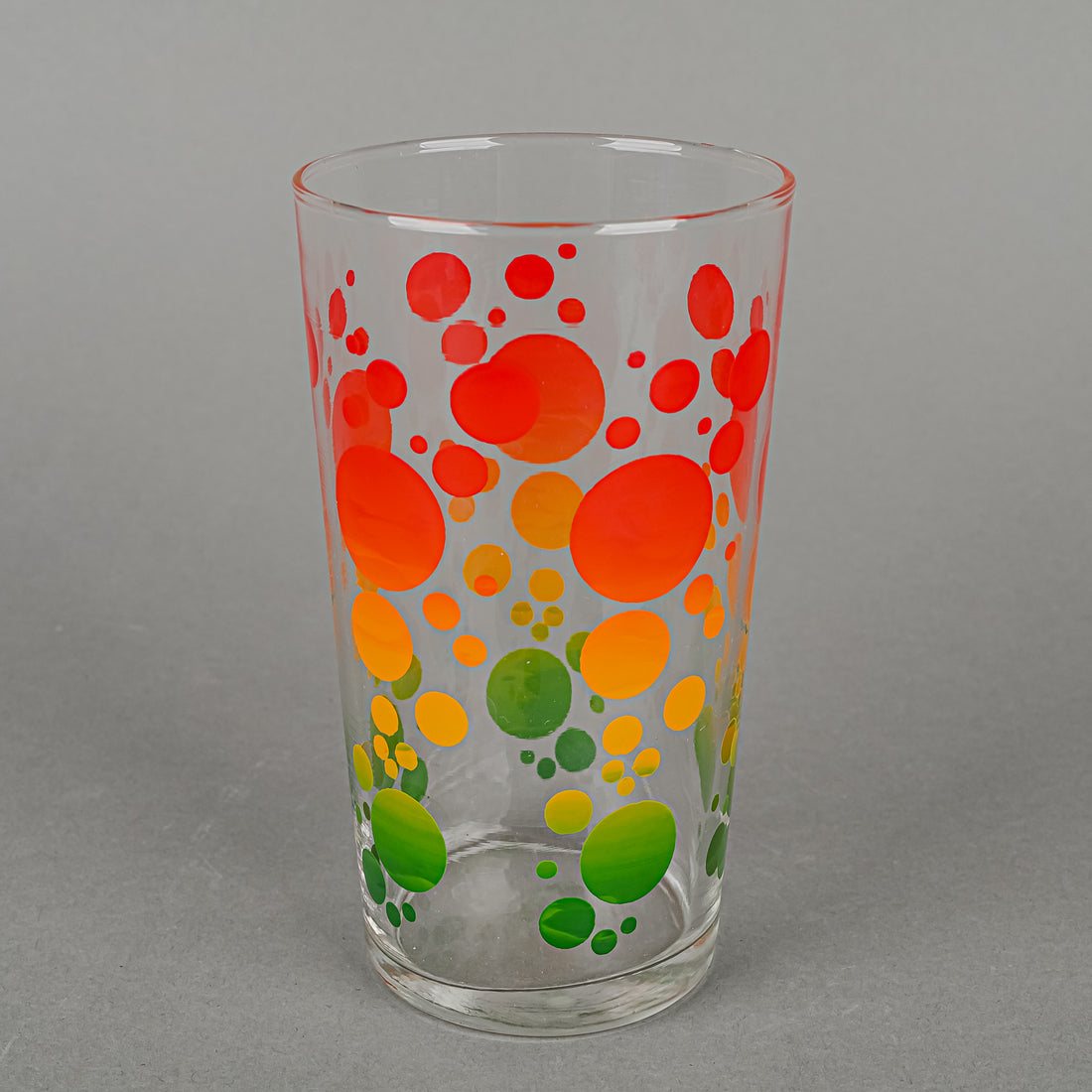 Retro Drinkware Polka Dot Tumblers And Carrier Set Of 6