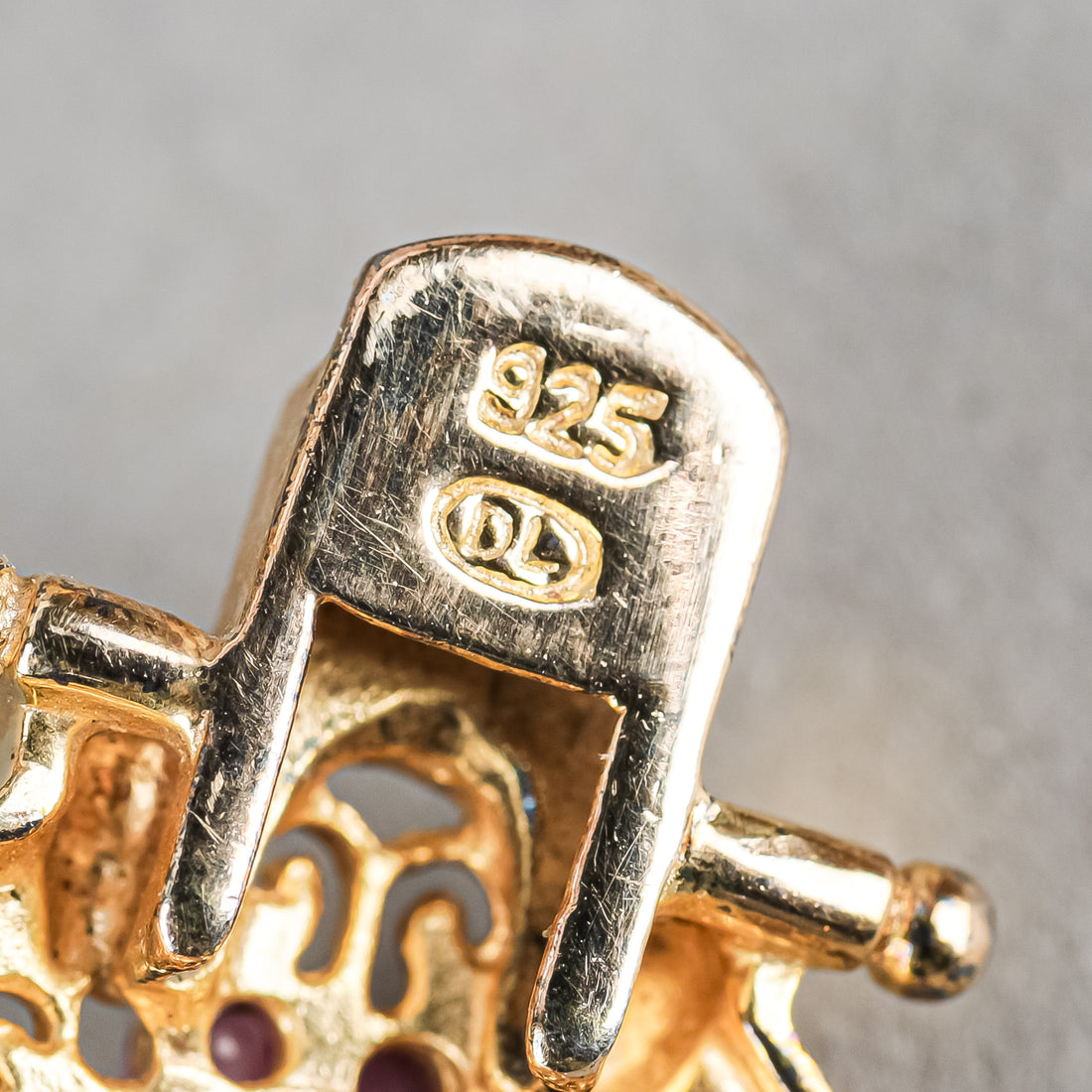 Gold Plated And Sterling Silver Multi-Colour Flower Motif Bracelet