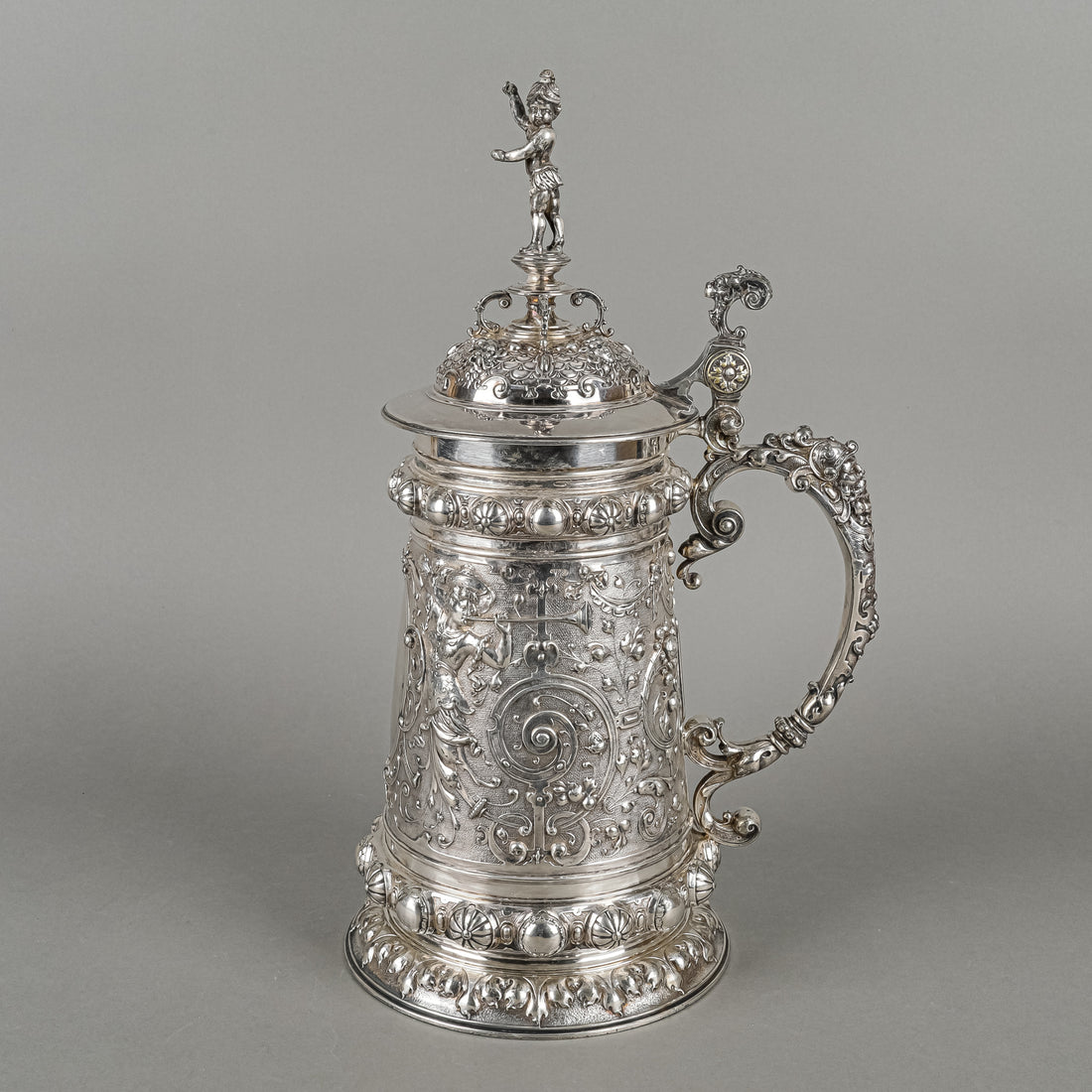 WMF Britannia Silverplate Renaissance Revival Beer Tankard