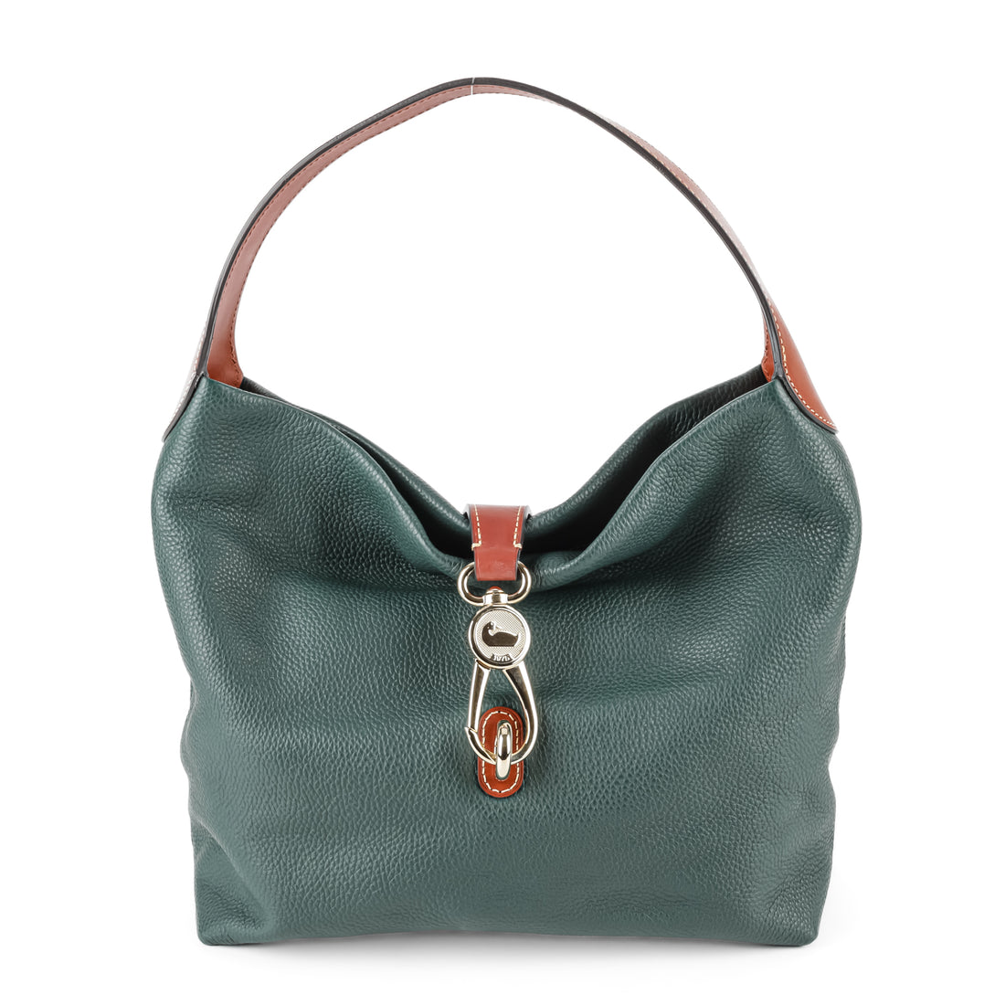 DOONEY & BOURKE Green Hobo Leather Handbag
