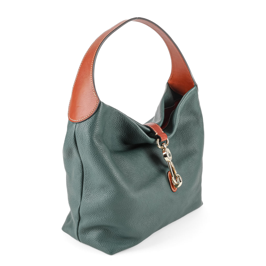 DOONEY & BOURKE Green Hobo Leather Handbag
