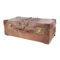 Vintage Crocodile Leather Suitcase