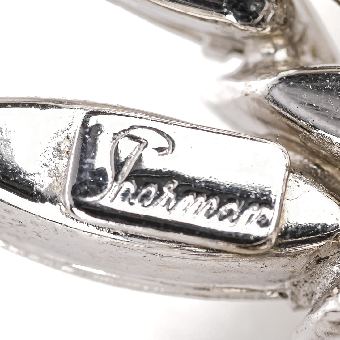 SHERMAN Brooch & Clips Set- Clear Rhinestone Spray