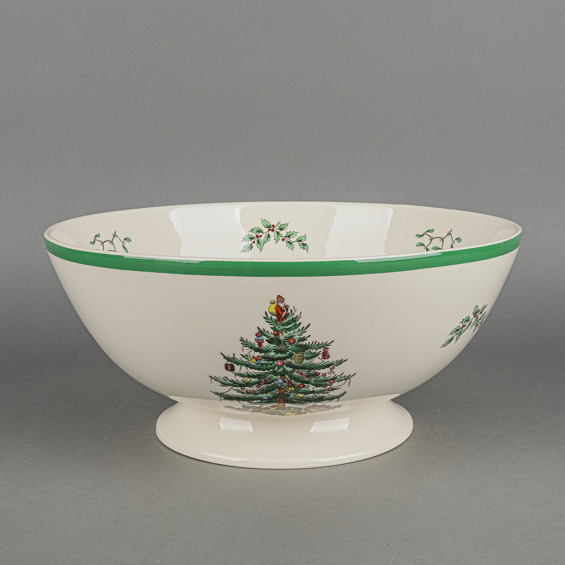 SPODE Christmas Tree Footed Centrepiece Bowl