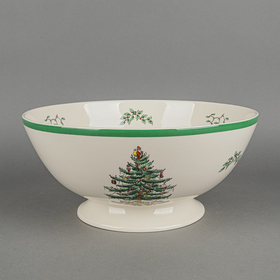 SPODE Christmas Tree Footed Centrepiece Bowl