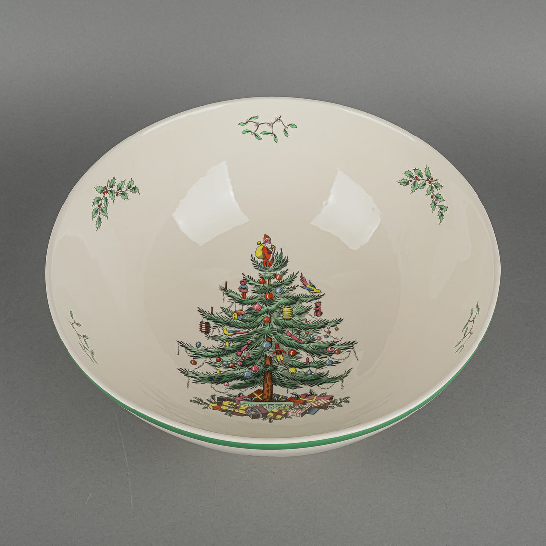 SPODE Christmas Tree Footed Centrepiece Bowl