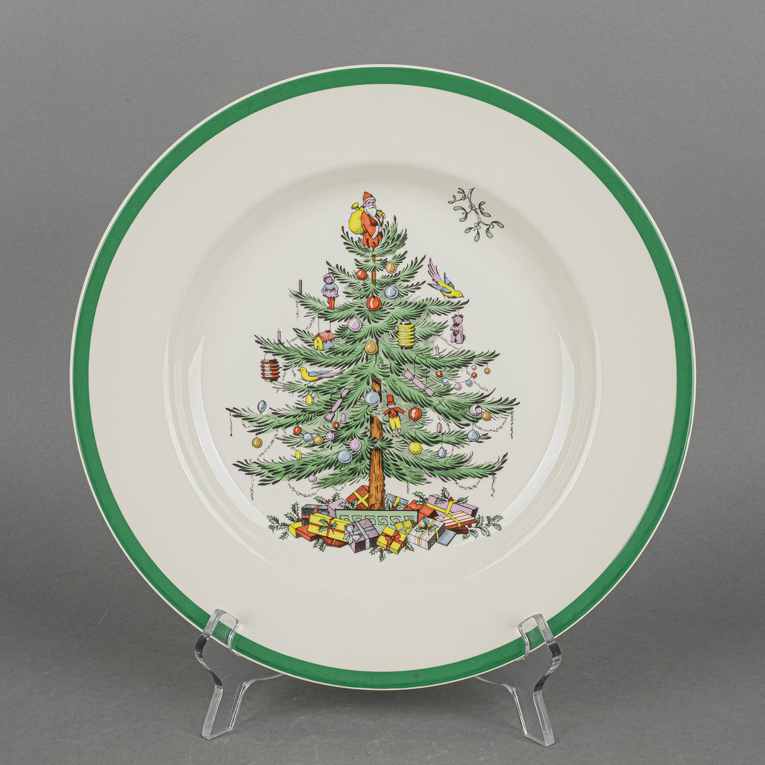 SPODE Christmas Tree Dinner Plates Set Of 6