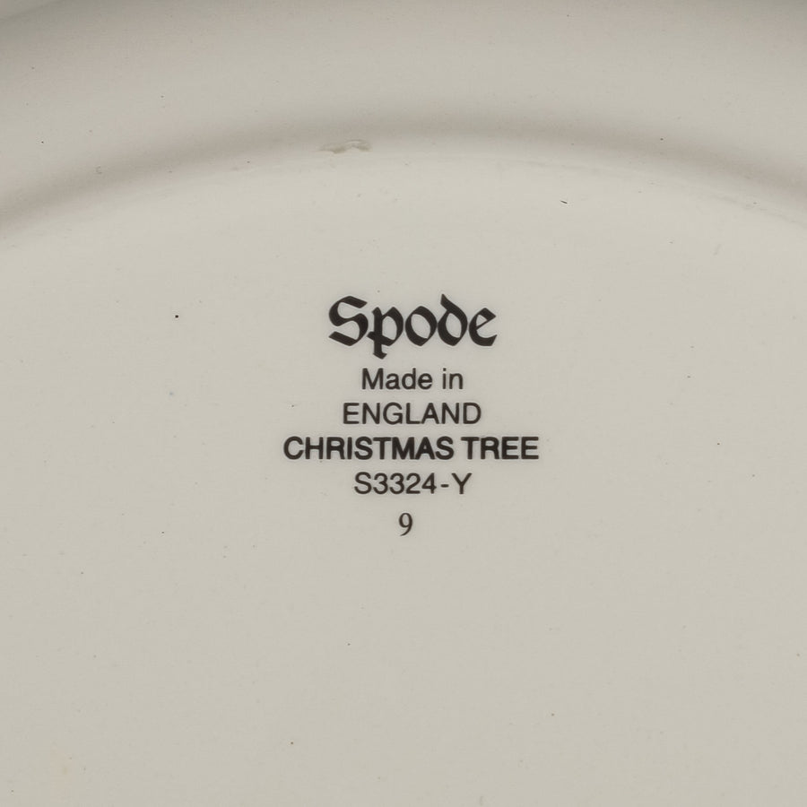 SPODE Christmas Tree Dinner Plates Set Of 6