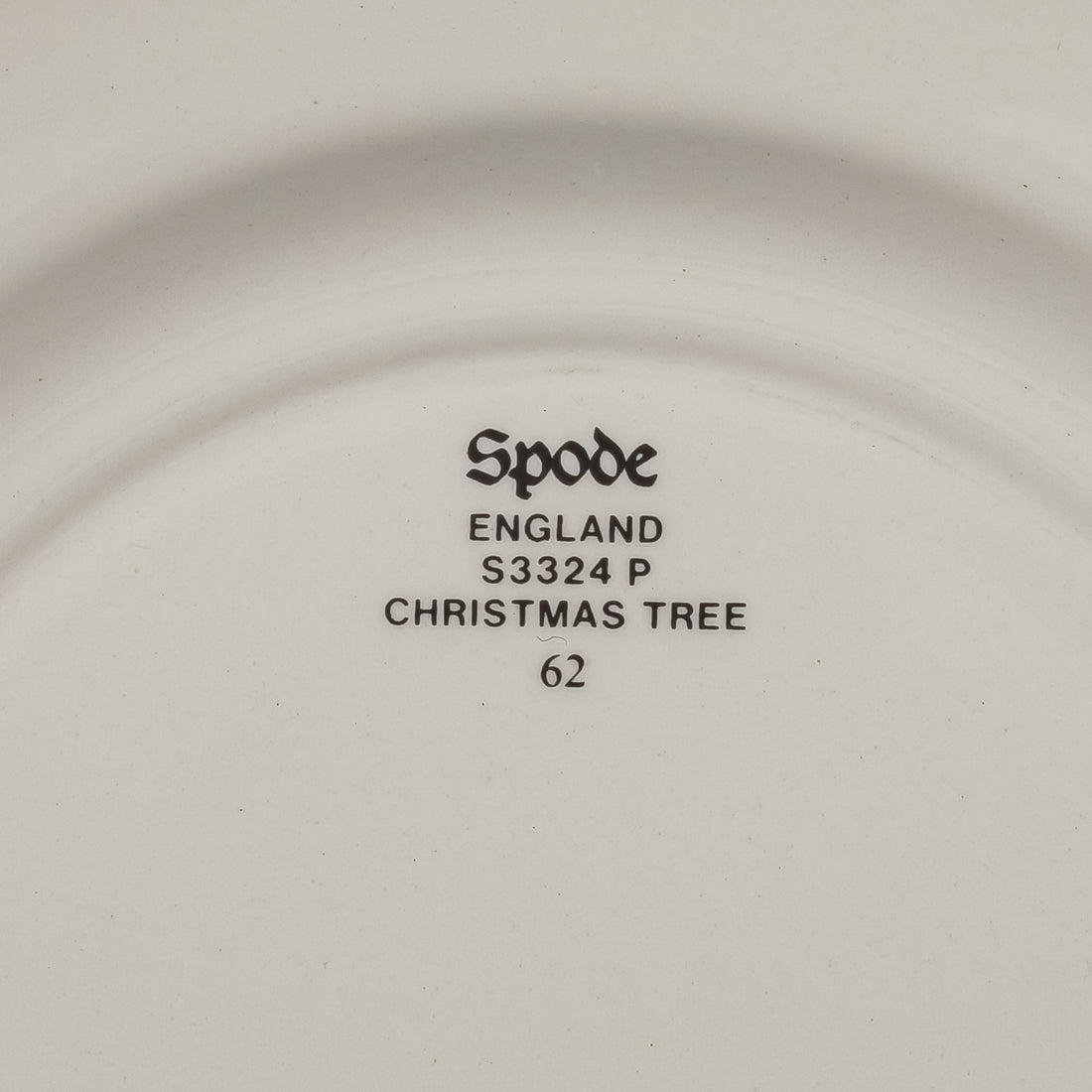 SPODE Christmas Tree Bread And Butter Plates Set Of 8