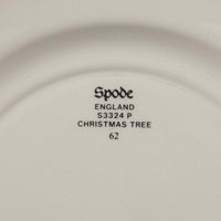 SPODE Christmas Tree Bread And Butter Plates Set Of 8