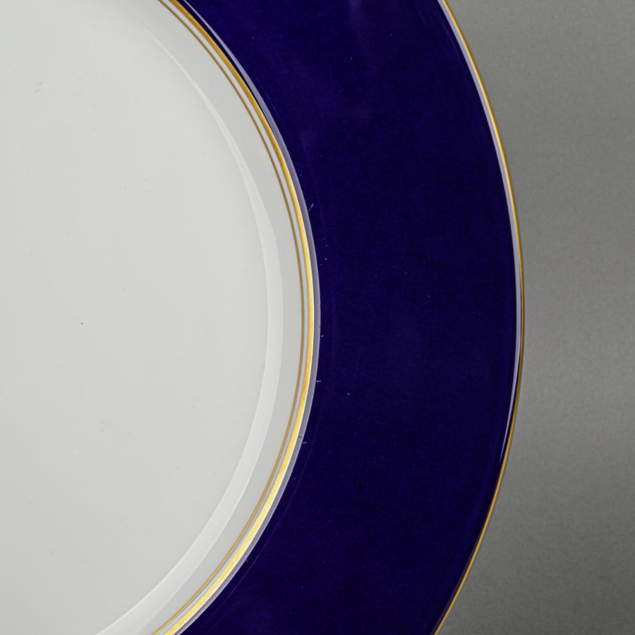 ROYAL WORCESTER Ventura Cobalt Blue Chargers Set Of 8