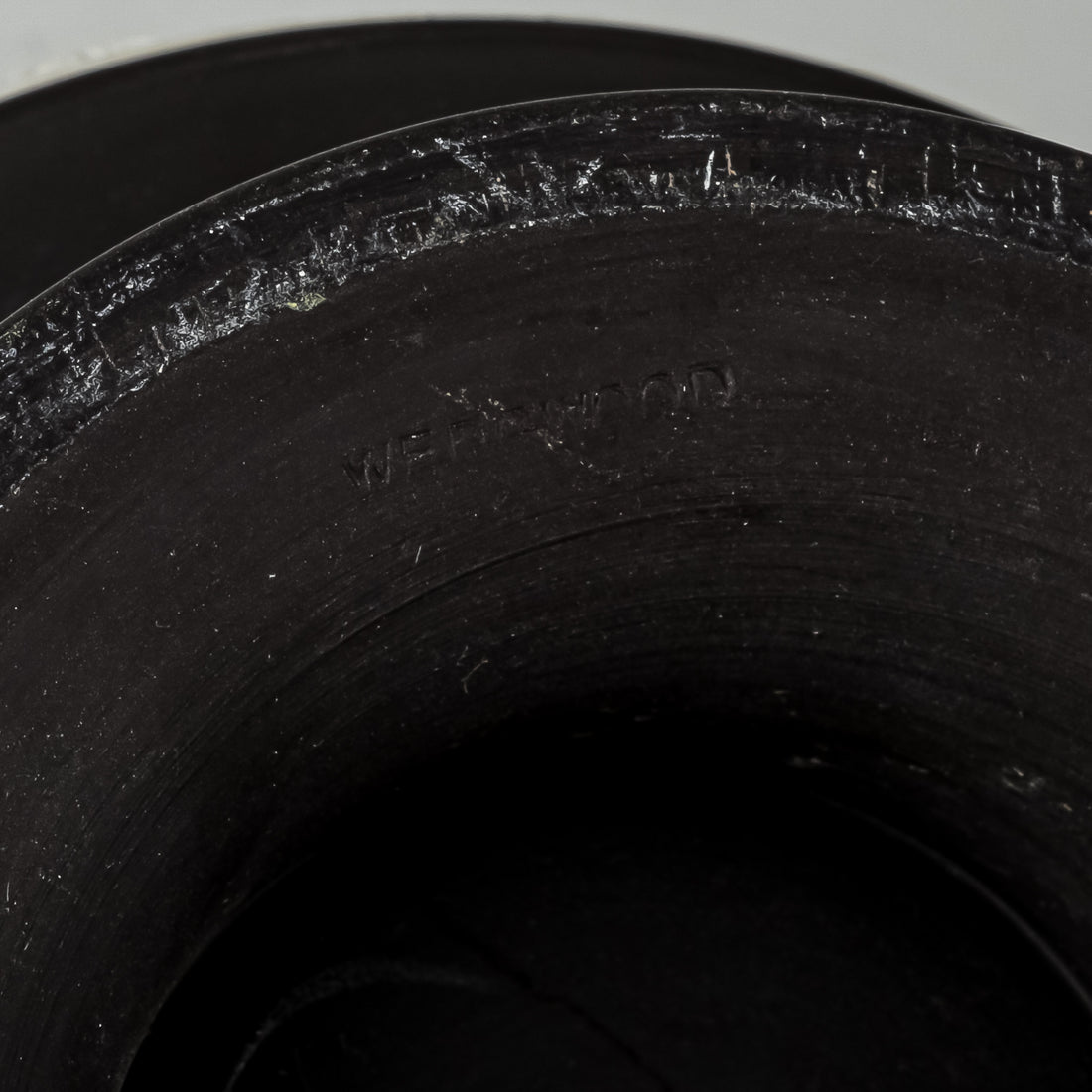WEDGWOOD White On Basalt Black Jasperware Pedestal Bowl