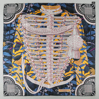 HERMES Brandebourgs Fleuris Double Face Silk Scarf
